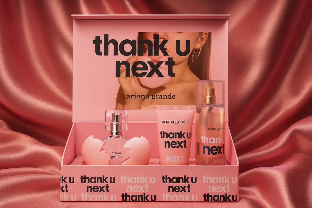 Kit Thank u Next - Perfume, Crema Corporal y Splash