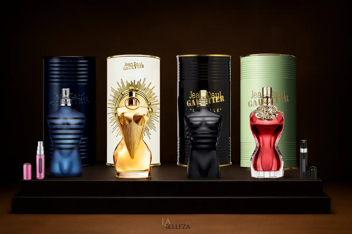 Kit 4 Perfumes Le Male Le Parfum, Divine, Ultra Male, La Belle